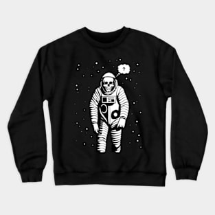 Dead Astronaut floating in Space Crewneck Sweatshirt